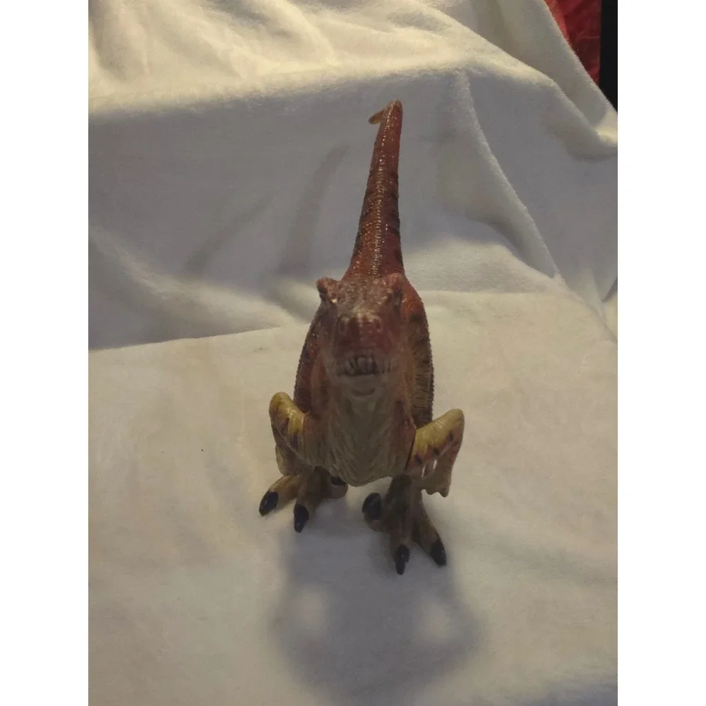 Velociraptor Dinosaur Action Figure Brown Striped WM84495 TM04 1121 11 Inch